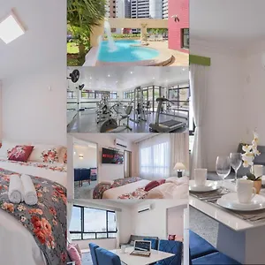 Vista Alta - 150 Metros Beira Mar - Garagem - Recepcao 24horas - Smart Tv - Cozinha Completa - Ar Condicionado Sala E - Internet 100mb Upload E 50mb Download Apartamento Fortaleza (Ceara)
